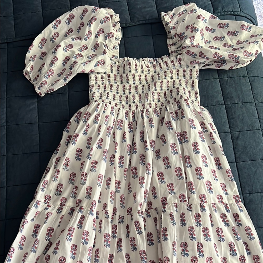 Ophelia and Indigo Dabney Lee Puff Sleeve Dress